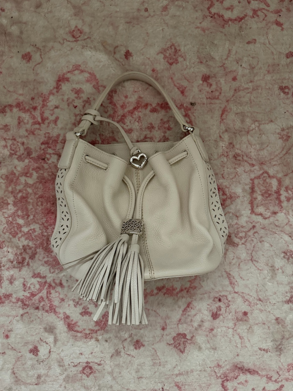 Brighton Bucket Bag with Tassel Drawstring
